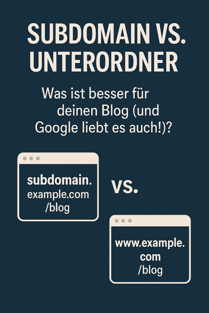 Subdomain vs. Unterordner