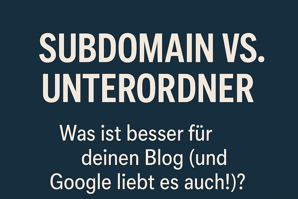 Subdomain vs. Unterordner
